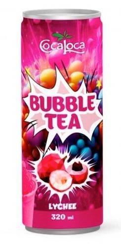 BUBBLE TEA ЛИЧИ, 320МЛ КЕН