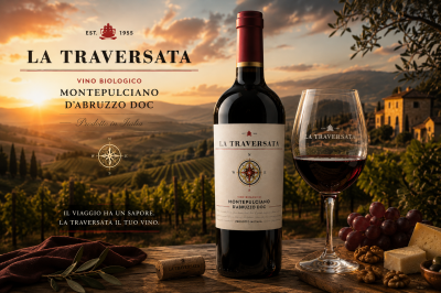 ЧЕРВЕНО ВИНО LA TRAVERSATA МОНТЕПУЛЧИАНО D’ABRUZZO DOC - CORVEZZO , 750мл